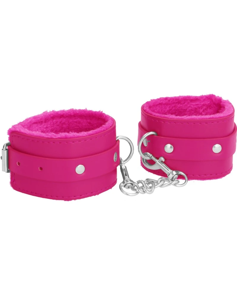 Ouch! Menottes De Poignet Plush Rose 1 Ouch! Menottes De Poignet Plush Rose
