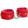 Ouch! Menottes De Poignet Plush Rouge
