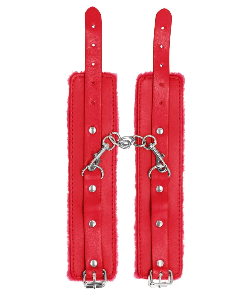 Ouch! Menottes De Poignet Plush Rouge 3 Ouch! Menottes De Poignet Plush Rouge – Image 3