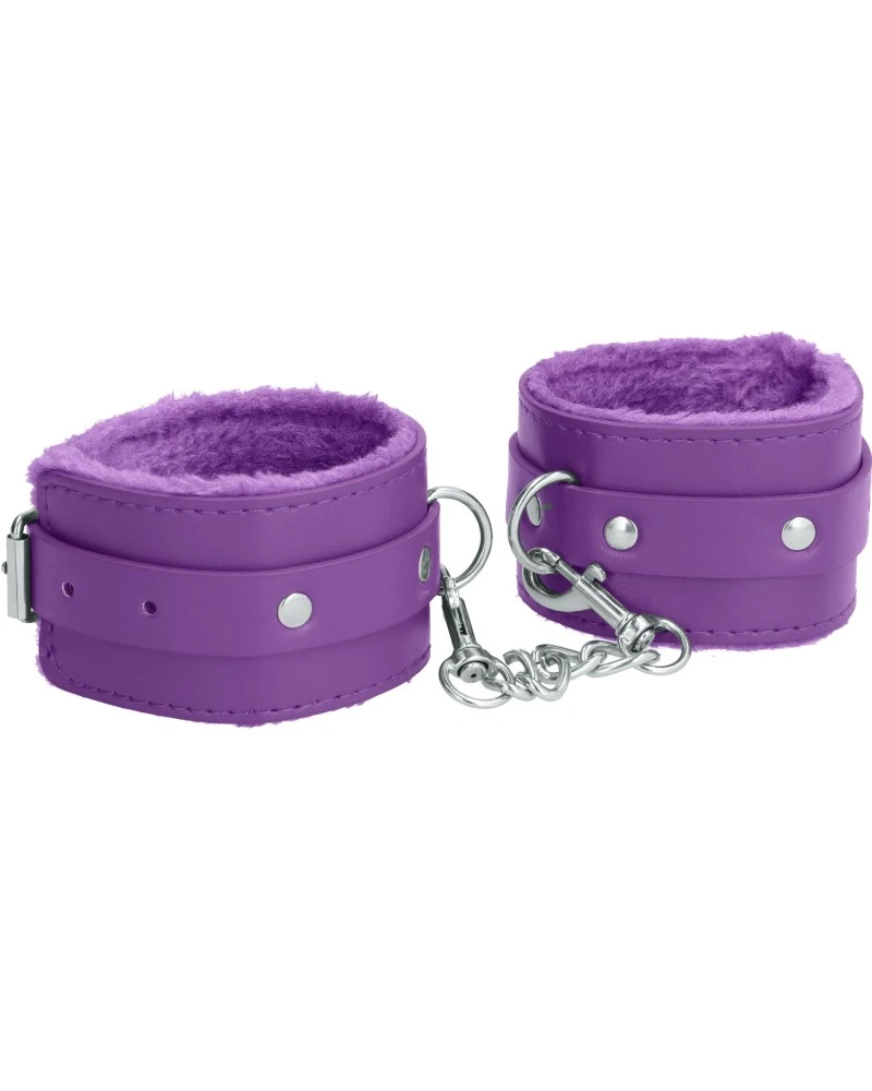 Ouch! Menottes De Poignet Plush Violet 1 Ouch! Menottes De Poignet Plush Violet