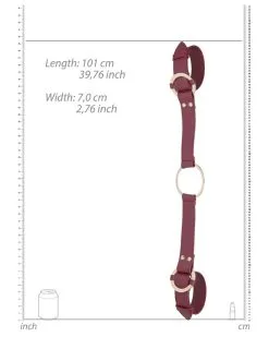 Ouch! Halo Menottes De Poignets Avec Anneaux Halo Rouge -Sextoys boutique menottes de poignets avec anneaux halo rouge 3