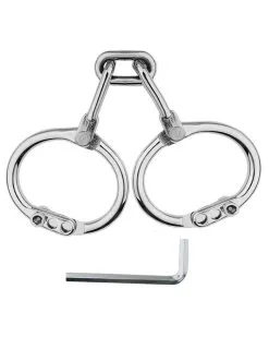 KINKgear Menottes De Poignets En Métal Third Strict