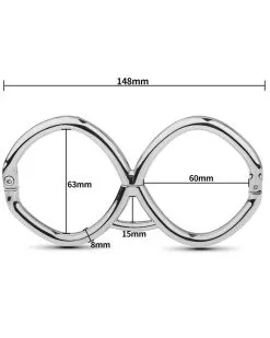 KINKgear Menottes De Poignets Hex 15cm 10 KINKgear Menottes De Poignets Hex 15cm -Sextoys boutique menottes de poignets hex 15cm 2