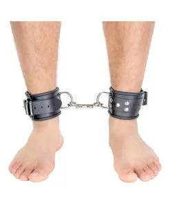 The Red Menottes En Cuir Pour Chevilles Noir -Sextoys boutique menottes en cuir pour chevilles noir 1