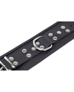 The Red Menottes En Cuir Pour Chevilles Noir -Sextoys boutique menottes en cuir pour chevilles noir 3