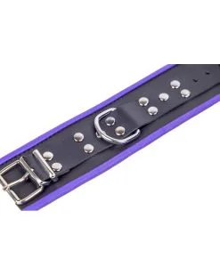 The Red Menottes En Cuir Pour Chevilles Noir-Violet -Sextoys boutique menottes en cuir pour chevilles noir violet 4