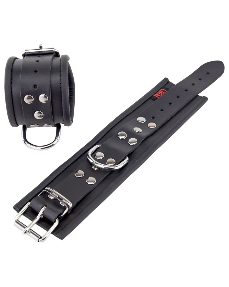 The Red Menottes En Cuir Pour Les Poignets Noir 3 The Red Menottes En Cuir Pour Les Poignets Noir – Image 3