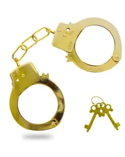Toy Joy Menottes En Métal Fun Cuffs Dorées