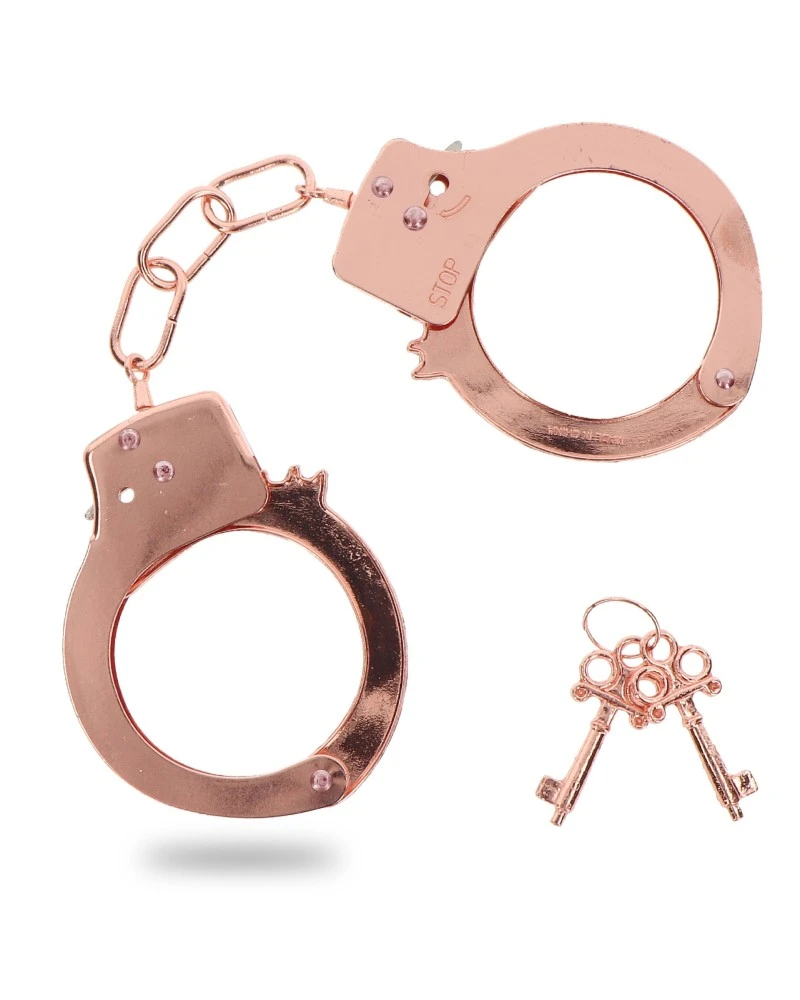 Toy Joy Menottes En Métal Fun Cuffs Roses 1 Toy Joy Menottes En Métal Fun Cuffs Roses
