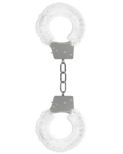 Ouch! Menottes Fourrure Métalliques Blanche