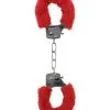 Ouch! Menottes Pleasure Furry Rouges
