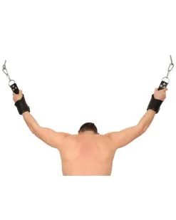 The Red Menottes Suspension En Cuir - Mains-Pieds -Sextoys boutique menottes suspension en cuir mains pieds 2