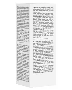 Be Good Tonight Mini Vibro Bullet Up 7.7 X 2cm Noir -Sextoys boutique mini vibro bullet up 77 x 2cm noir 5