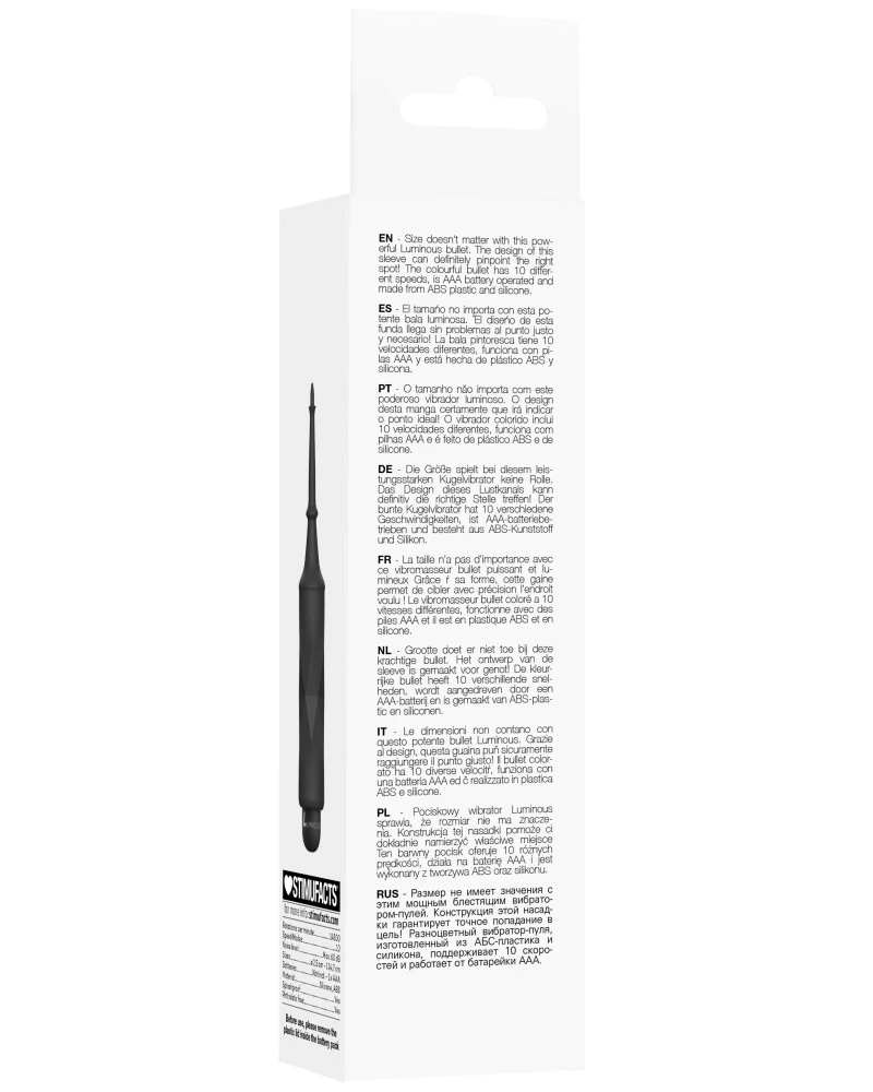 Luminous Mini Vibro Circe 15cm Noir 7 Luminous Mini Vibro Circe 15cm Noir – Image 7