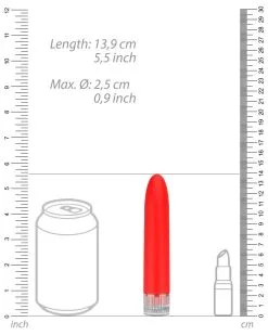 Luminous Mini Vibro Eleni 14cm Rouge -Sextoys boutique mini vibro eleni 14cm rouge 4