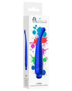 Luminous Mini Vibro Lyra 15cm Bleu 9 Luminous Mini Vibro Lyra 15cm Bleu -Sextoys boutique mini vibro lyra 15cm bleu 1