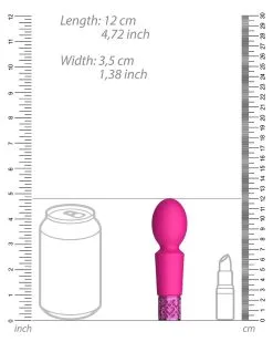 Royal Gems Mini Wand Brilliant 12cm Rose -Sextoys boutique mini wand brilliant 12cm rose 3