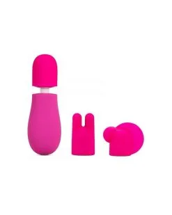 Rosé Mini Wand Joyful 2 Embouts - Tête 30mm Rose