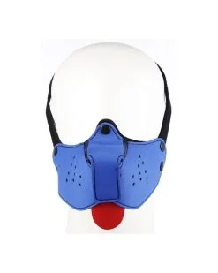 Kinky Puppy Museau + Langue Néoprène Puppy Bleu 4 Kinky Puppy Museau + Langue Néoprène Puppy Bleu -Sextoys boutique museau langue neoprene puppy bleu 4