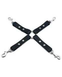 The Red Noeud BDSM En Cuir Avec Crochets