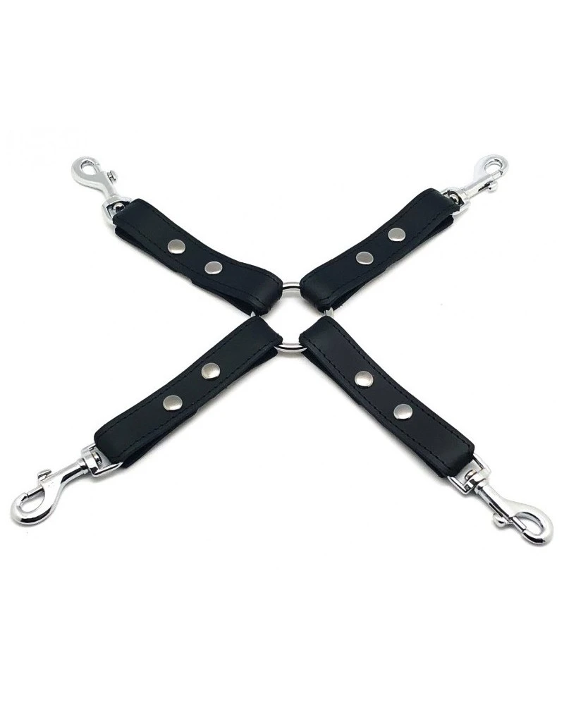 The Red Noeud BDSM En Cuir Avec Crochets 1 The Red Noeud BDSM En Cuir Avec Crochets