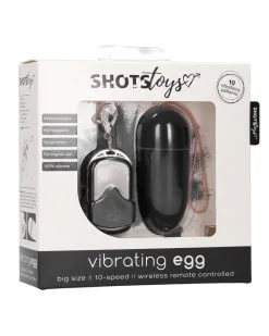 Shots Toys Oeuf Vibrant Big Egg Noir -Sextoys boutique oeuf vibrant big egg noir 1