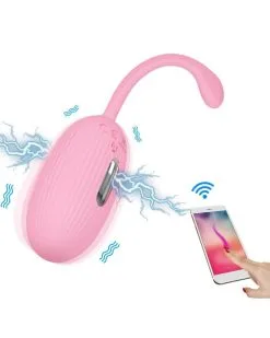 Oeuf Vibrant Connecté Électro Doreen Pretty Love 7 X 3.4cm Rose Clair