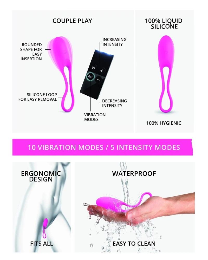 Love To Love Oeuf Vibrant Feel Love 6 X 3.2cm Rose 7 Love To Love Oeuf Vibrant Feel Love 6 X 3.2cm Rose – Image 7