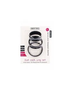Shots Toys Pack De 3 Cockrings En Silicone Flat Cocks -Sextoys boutique pack de 3 cockrings en silicone flat cocks 1
