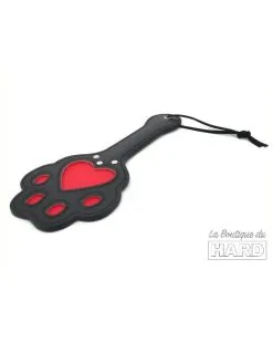 Kinky Puppy Paddle Patte 28 X 13cm Noir-Rouge -Sextoys boutique paddle patte 28 x 13cm noir rouge 2