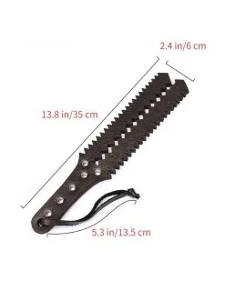 Generique Paddle Simili 6 Lanières Sawtooth 35cm -Sextoys boutique paddle simili 6 lanieres sawtooth 35cm 10
