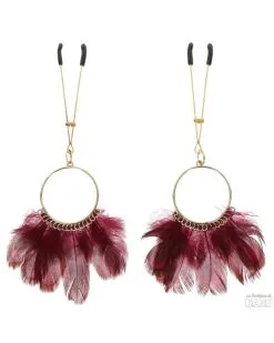 Pince-Tétons Tweezers Feathers Taboom Rouges