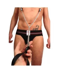 The Red Pinces à Seins Avec Laisse 40cm -Sextoys boutique pinces a seins avec laisse 40cm 3