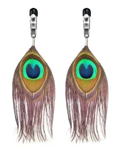 Love Toy Pinces Pour Les Tétons Avec Plume De Paon
