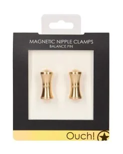 Ouch! Pinces Pour Tétons Magnétiques Balance Pin X2 Dorées 5 Ouch! Pinces Pour Tétons Magnétiques Balance Pin X2 Dorées -Sextoys boutique pinces pour tetons magnetiques balance pin x2 dorees 1