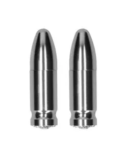 Ouch! Pinces Pour Tétons Magnétiques Diamond Bullet X2 Argentées