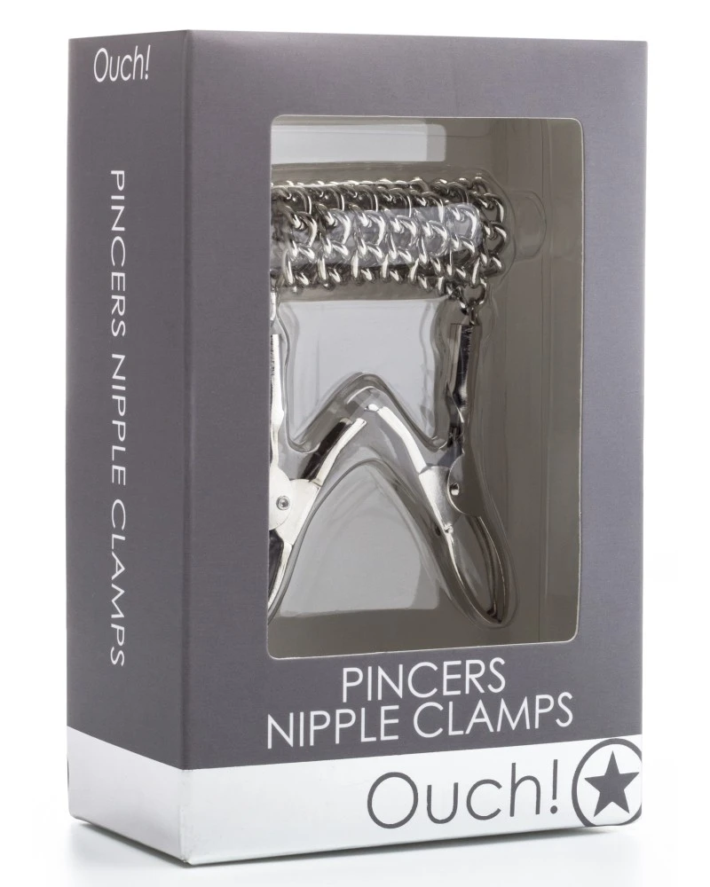 Ouch! Pinces Pour Tétons Pincers Chaîne 35cm Métal 2 Ouch! Pinces Pour Tétons Pincers Chaîne 35cm Métal – Image 2
