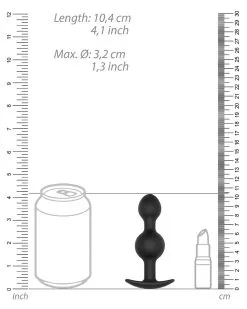 Plug à Bille Sono N°90 - 9.5 X 3.2cm -Sextoys boutique plug a bille sono n90 95 x 32cm 4