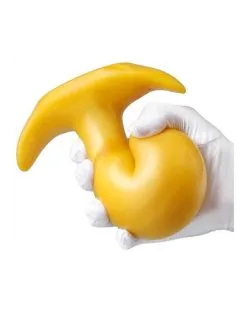 Fantasycolors Plug Bean XL 18 X 7.5cm Jaune -Sextoys boutique plug bean xl 18 x 75cm jaune 2