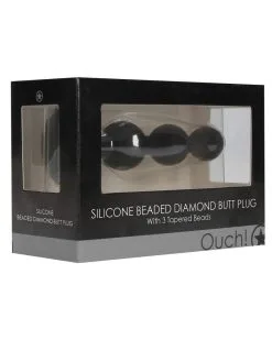 Ouch! Plug Bijou Beaded Diamond 9.5 X 2.5 Cm -Sextoys boutique plug bijou beaded diamond 95 x 25 cm 1