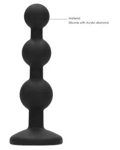 Ouch! Plug Bijou Beaded Diamond 9.5 X 2.5 Cm -Sextoys boutique plug bijou beaded diamond 95 x 25 cm 6