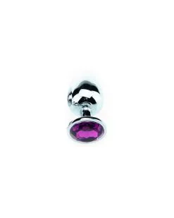 Generique Plug Bijou Strass Violet - SMALL 6.5 X 2.7cm -Sextoys boutique plug bijou strass violet small 65 x 27cm 1