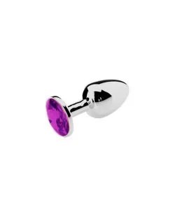 Generique Plug Bijou Strass Violet - SMALL 6.5 X 2.7cm -Sextoys boutique plug bijou strass violet small 65 x 27cm 2