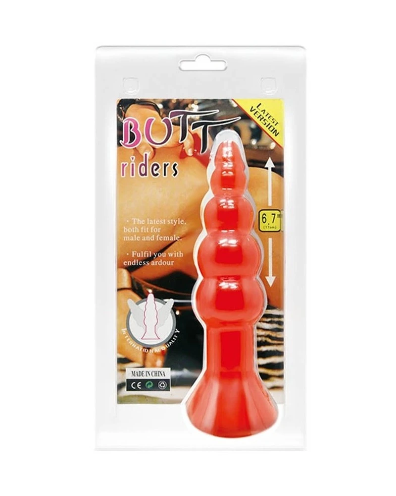Baile Plug Butt Riders 14 X 3.8cm Rouge 2 Baile Plug Butt Riders 14 X 3.8cm Rouge – Image 2