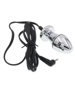 ElectroPlayer Plug Electro Bipolar Silver 5.4 X 2.5cm -Sextoys boutique plug electro bipolar silver 54 x 25cm 3