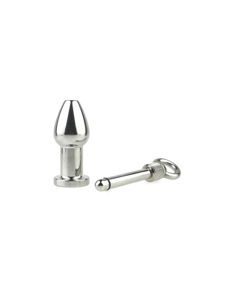 Generique Plug En Métal Arsenal Avec Anneau 8 X 3.7cm Gris 2 Generique Plug En Métal Arsenal Avec Anneau 8 X 3.7cm Gris – Image 2
