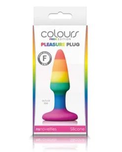 Colours Plug En Silicone Rainbow 8 X 2.4 Cm -Sextoys boutique plug en silicone rainbow 8 x 24 cm 1
