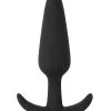 Shots Toys Plug En Silicone Slim Butt 7.5 X 2cm Noir