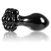 RENEGADE Plug En Verre Crystal Flower 7.5 X 3.1cm Noir