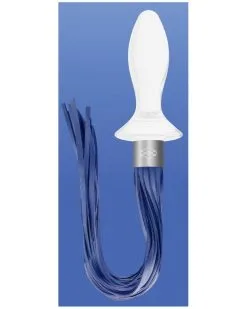 Chrystalino Plug En Verre Tail Blanc 9 X 3.5cm -Sextoys boutique plug en verre tail blanc 9 x 35cm 2
